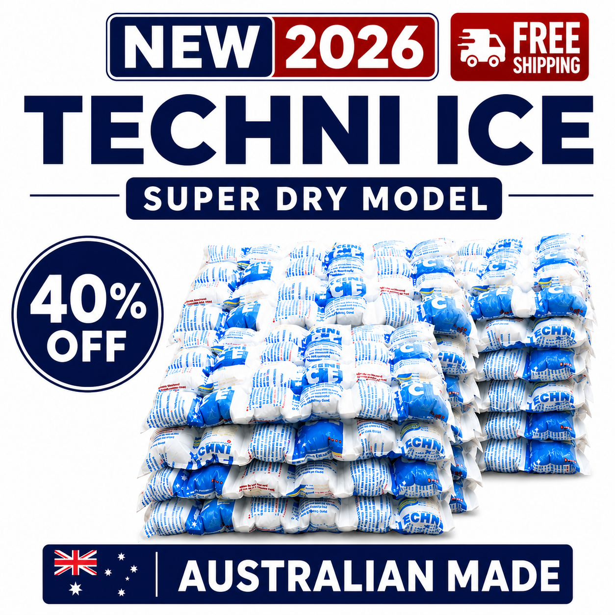 20 Techni Ice Heavy Duty  Reusable Dry Ice packs *40% OFF SALE ON NOW