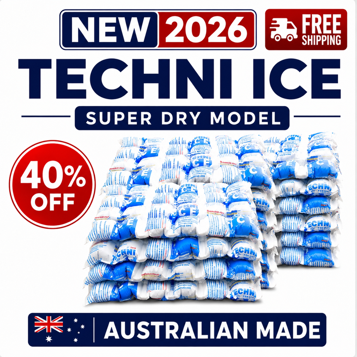 50 Techni Ice Heavy Duty  Reusable Dry Ice packs *40% OFF SALE ON NOW