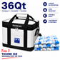 36Qt Techni Ice High Performance Soft-Sided Cooler Bag*FREE 3 REUSABLE DRY ICE PACKS VALUES $25*  *FRESH STOCK JUST ARRIVED