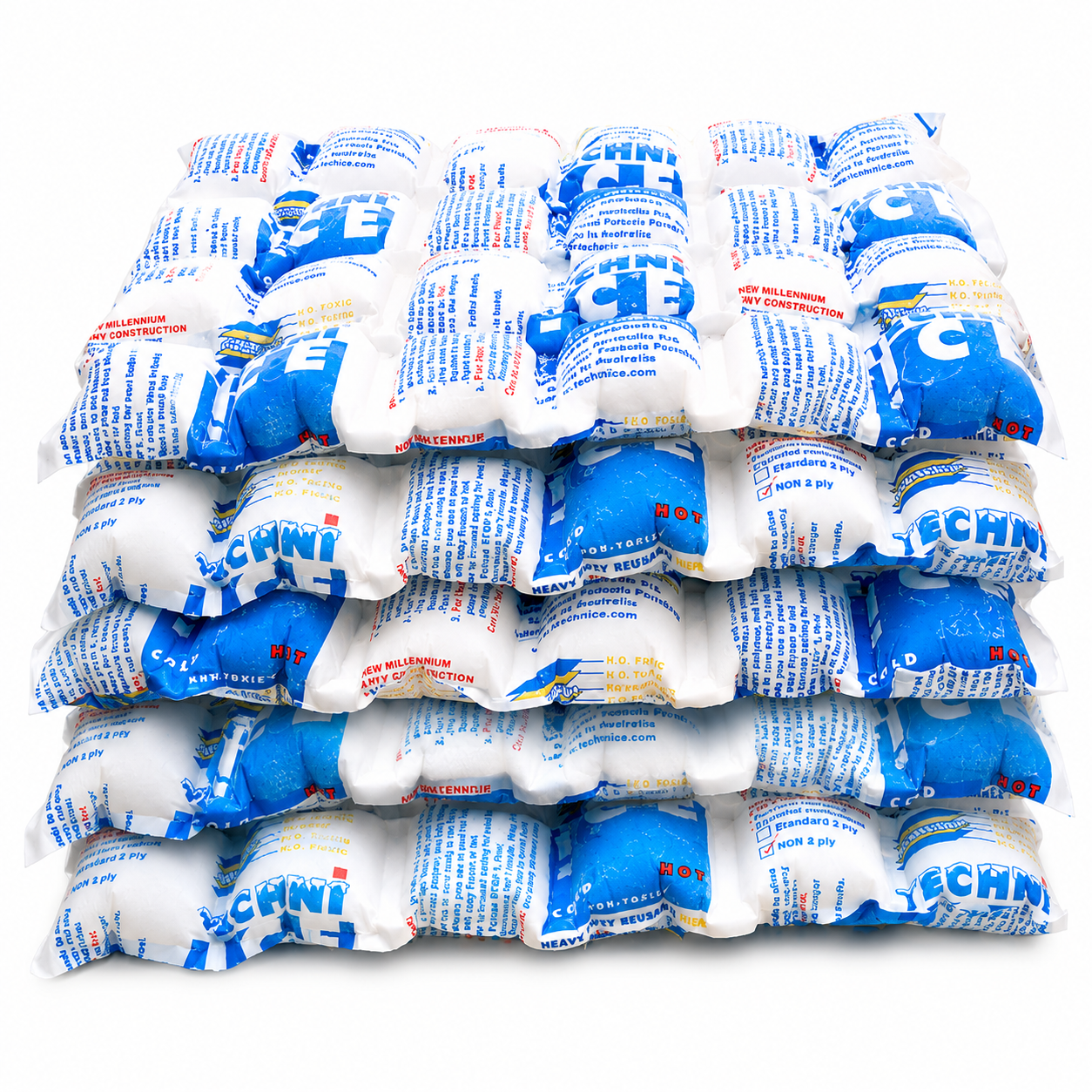 6 Techni Ice Heavy Duty Reusable Dry Ice packs *NEW HIGH PERFORMANCE MODEL