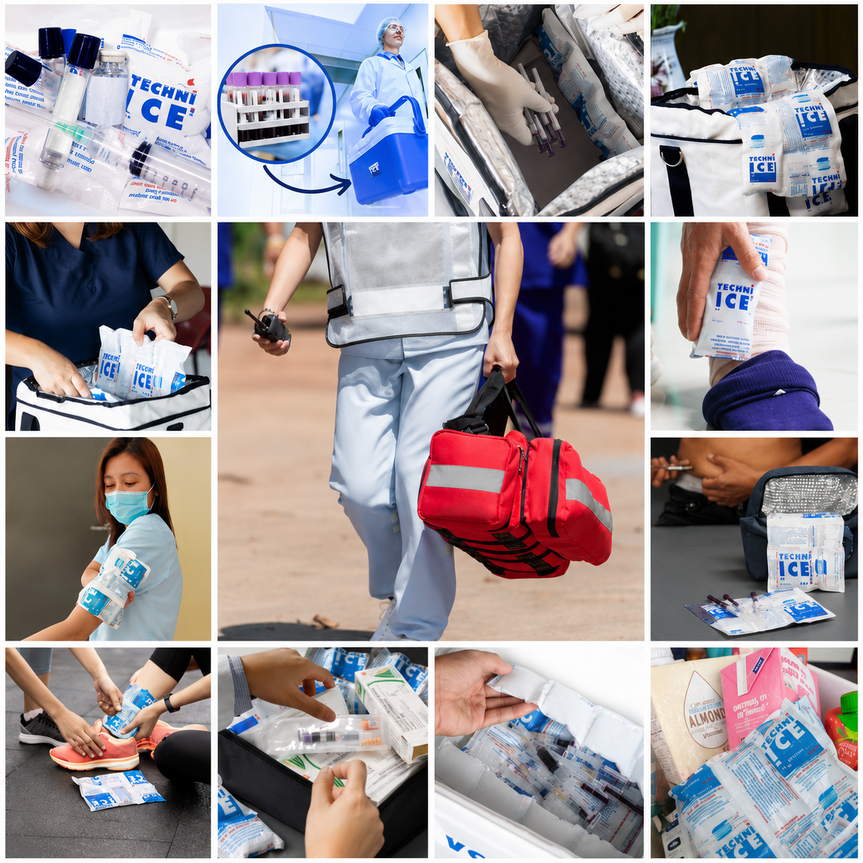 100 Techni Ice Heavy Duty Reusable Dry Ice packs *40% OFF SALE ON NOW