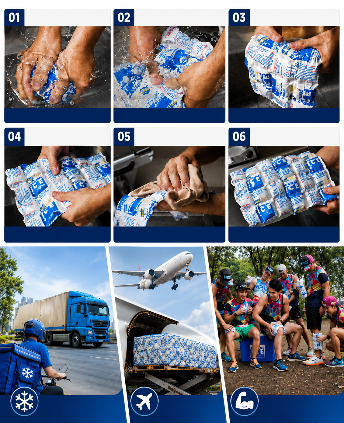 12 Techni Ice Heavy Duty  Reusable Dry Ice packs *40% OFF SALE ON NOW