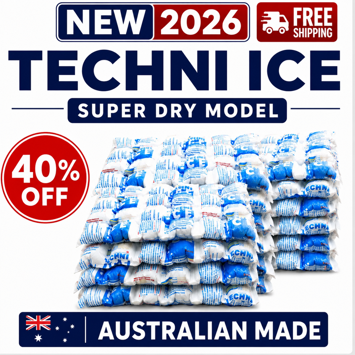 20 Techni Ice Heavy Duty  Reusable Dry Ice packs *40% OFF SALE ON NOW
